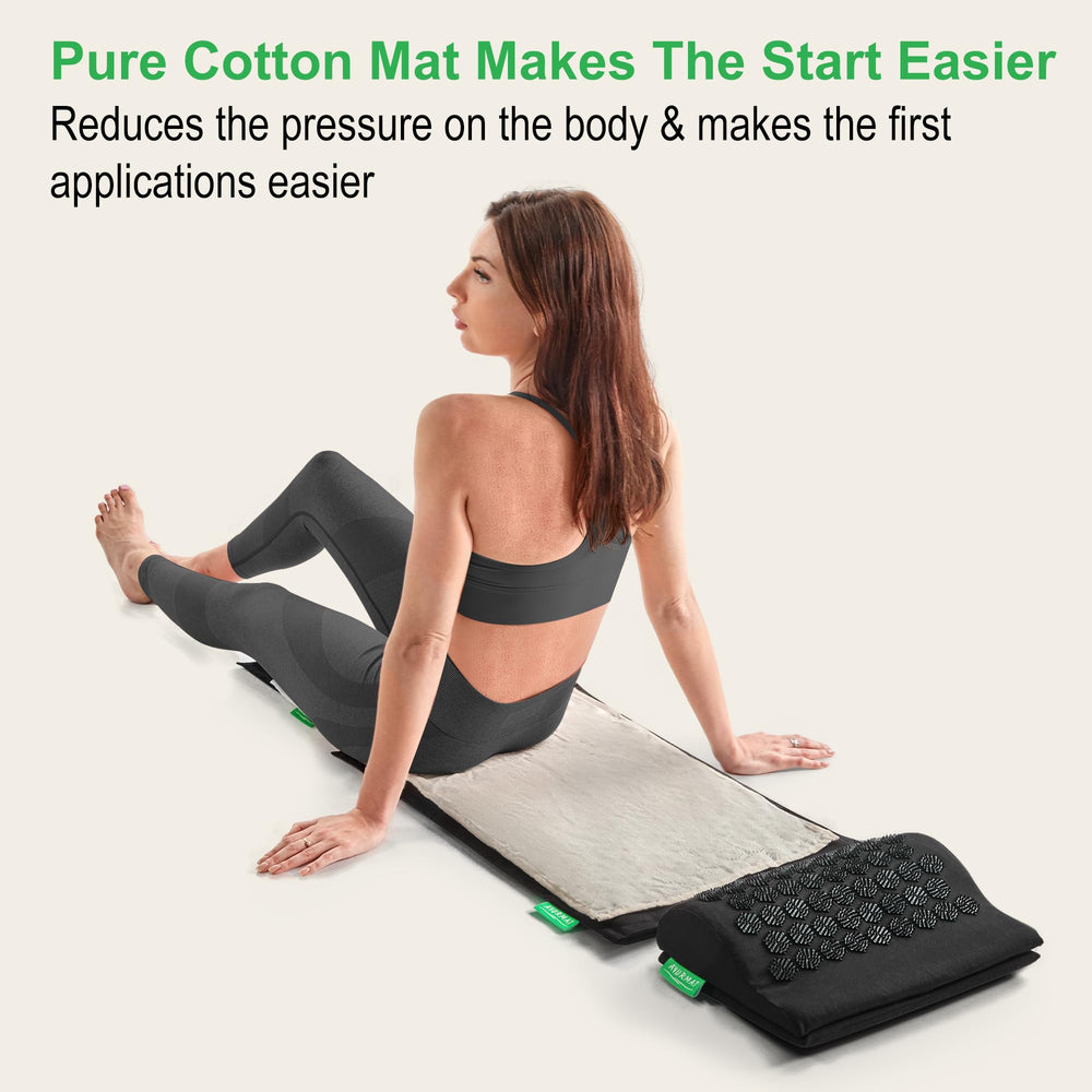 AyurMat wide mat with straps for portable sessions.
