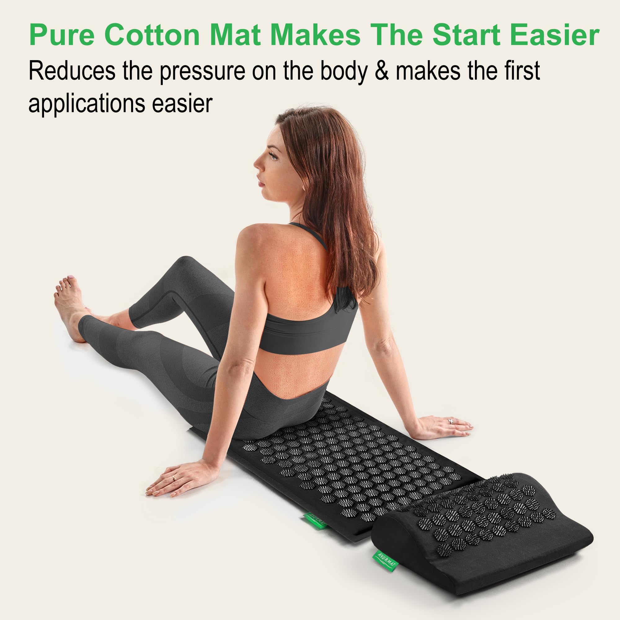 AyurMat user guide and storage bag included in packaging