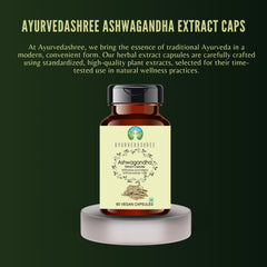 Packaging label on AYURVEDASHREE supplement bottle