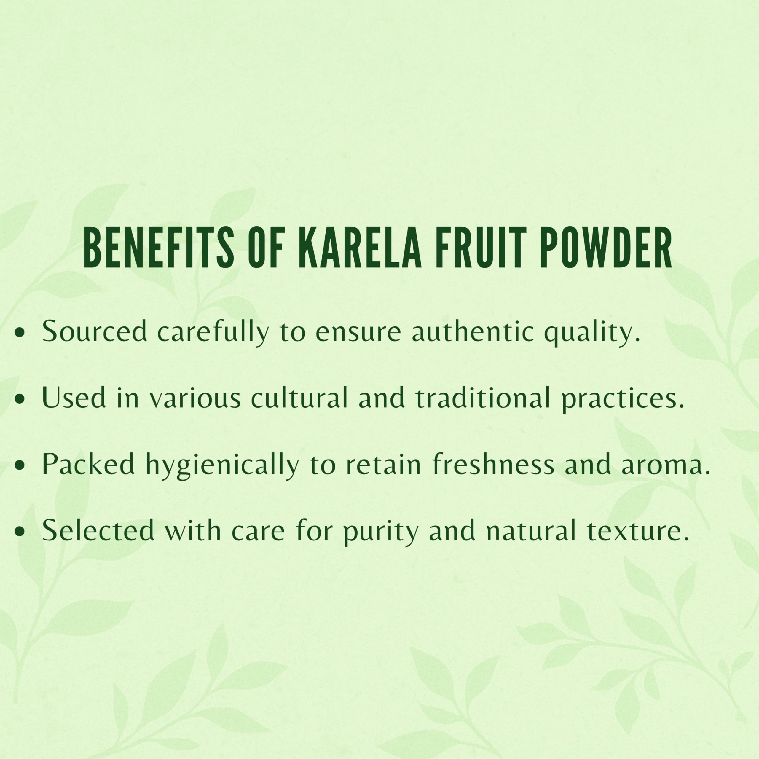 AYURVEDASHREE Bitter Melon Powder box demonstrates eco-friendly packaging and quality standards.
