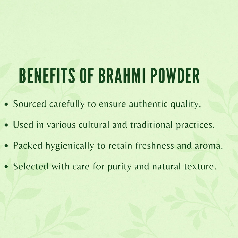 AYURVEDASHREE Centella powder on wood surface with scoop for easy mixing
