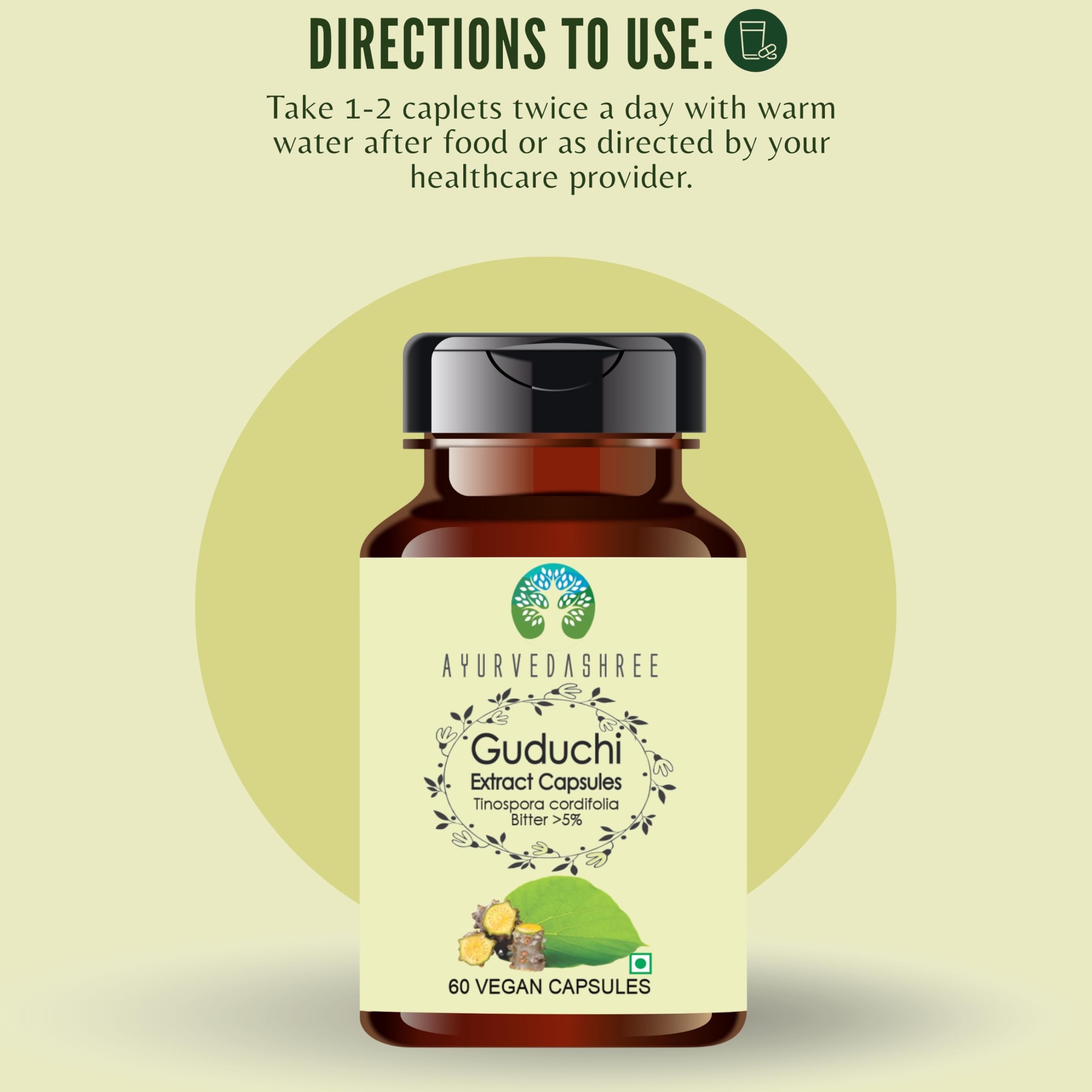 AYURVEDASHREE gluten-free vegan label on product packaging.
