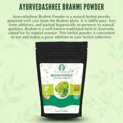 AYURVEDASHREE Gotu Kola powder bottle with spoon for easy beverage add-ins