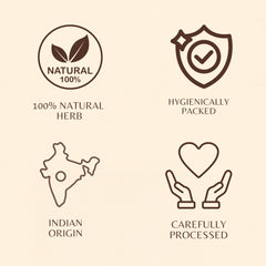 AYURVEDASHREE Loh Bhasma mineral form shown on traditional preparation label.