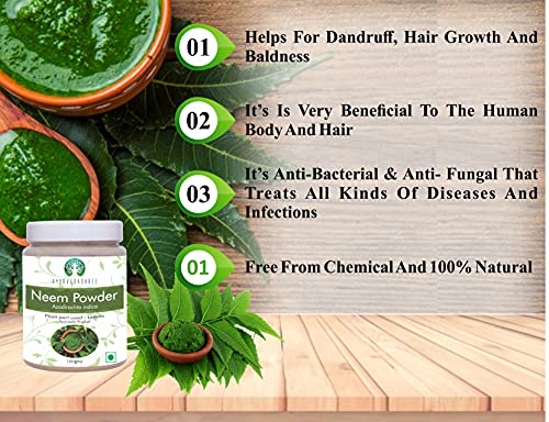 AYURVEDASHREE Neem Leaf Powder dried leaves and powder collection