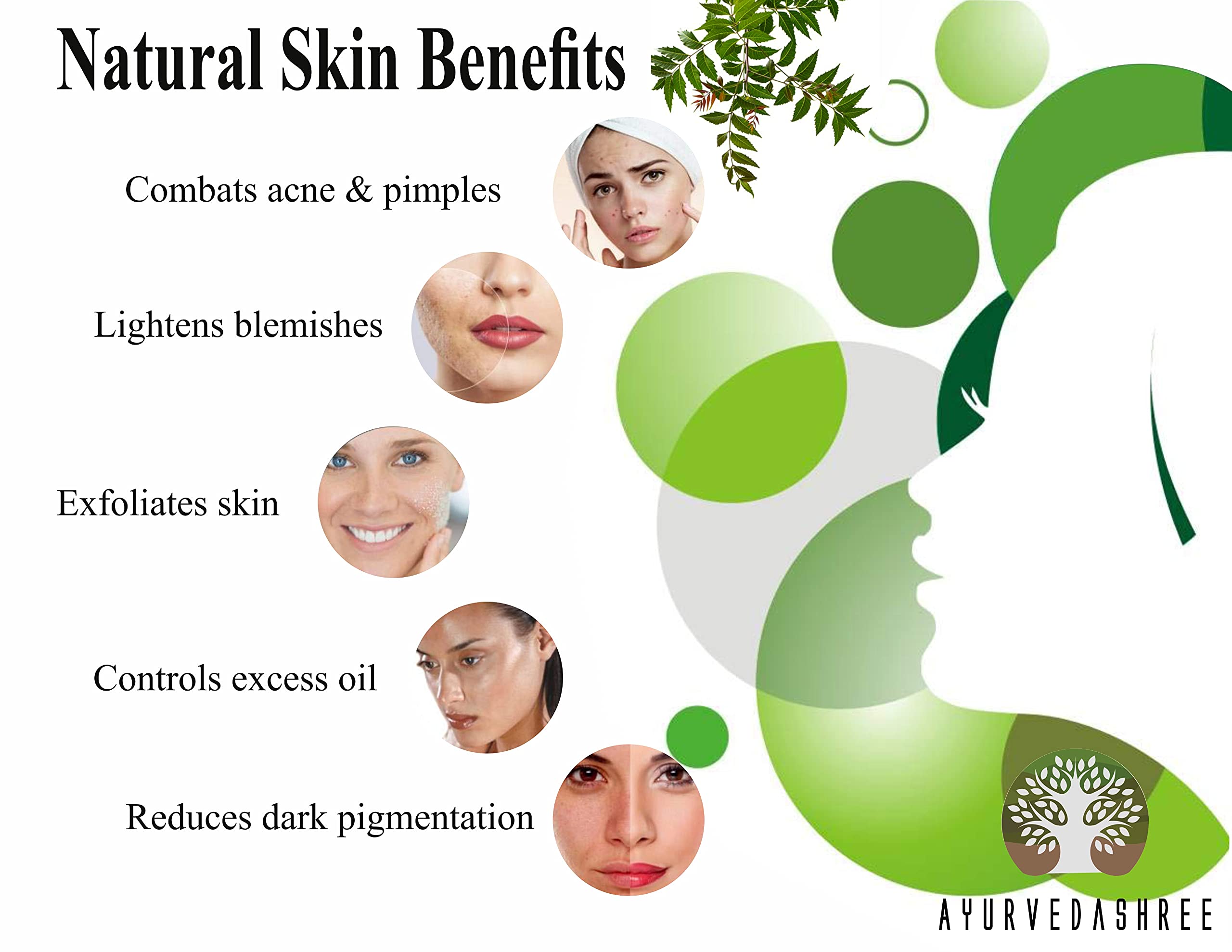 AYURVEDASHREE Neem Leaf Powder face pack ready for application