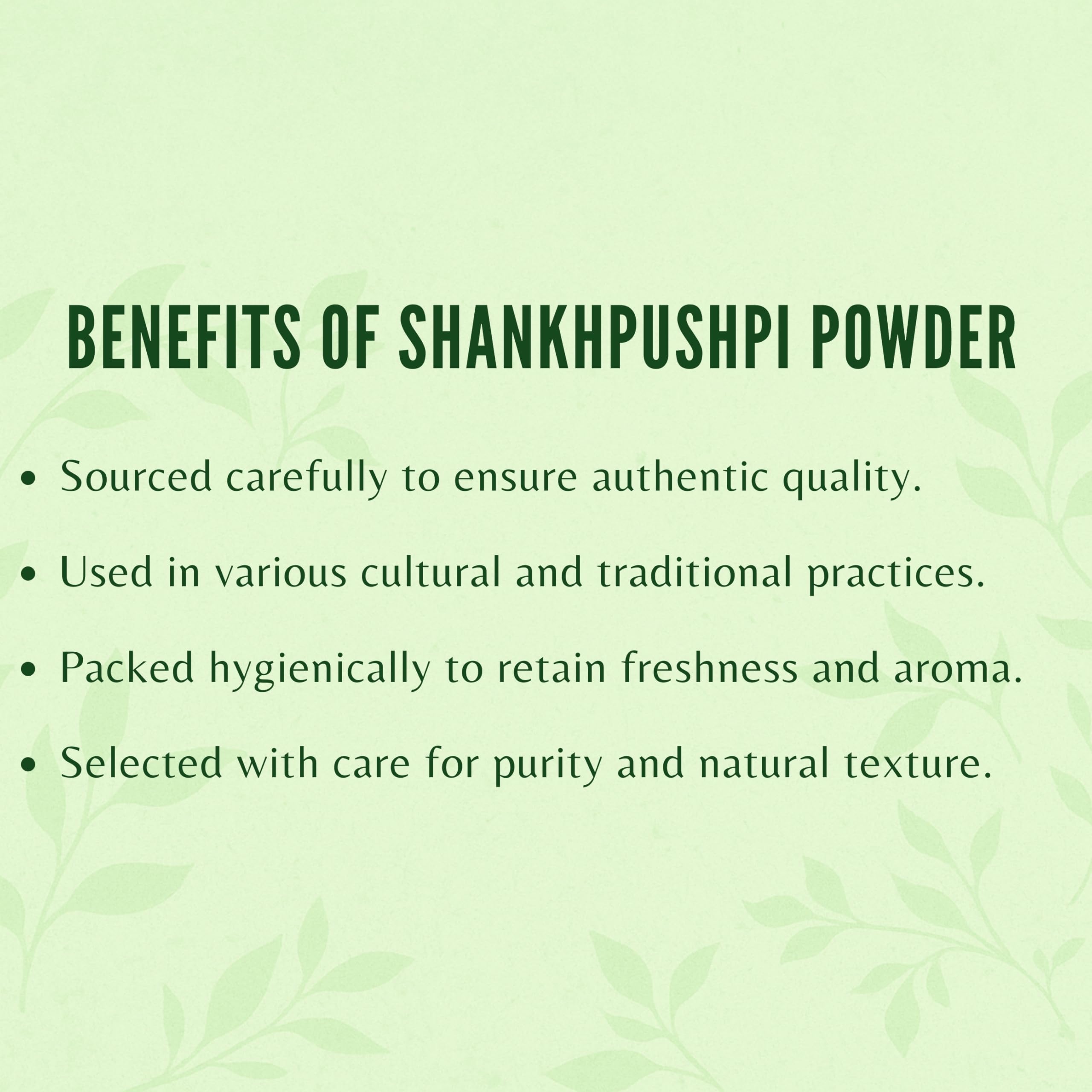 Ayurvedashree Shankhpushpi powder closeup implying cognitive wellness benefits.