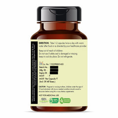 AYURVEDASHREE Tulsi Extract capsules pack, convenient daily vegan solution.