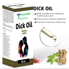 Ayurvedic Health Expert Dick Oil application on skin highlighting easy external use.