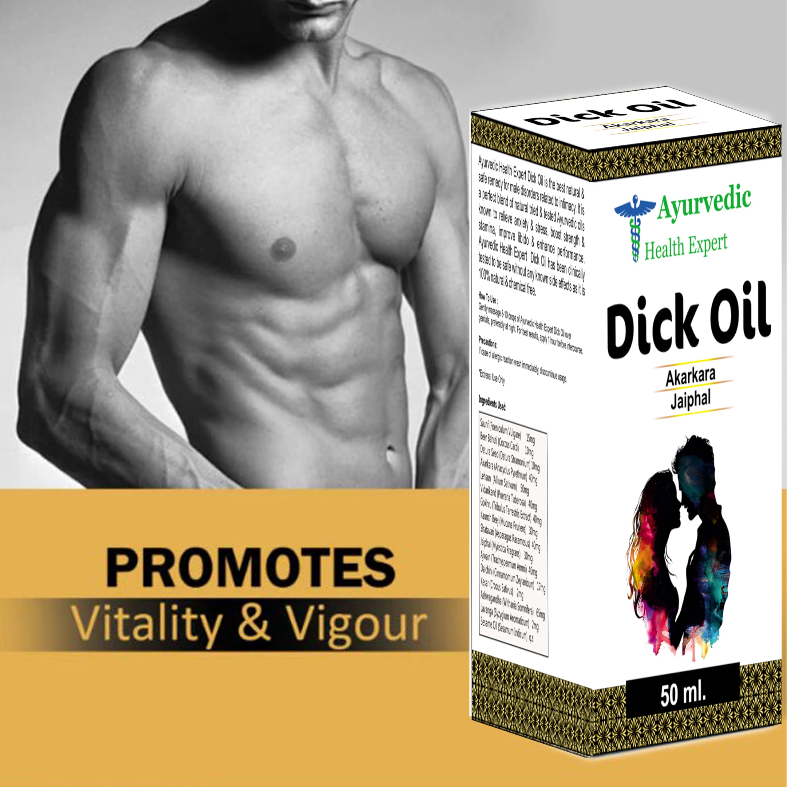 Ayurvedic Health Expert Dick Oil massage demonstrating soothing touch and potential energy support.