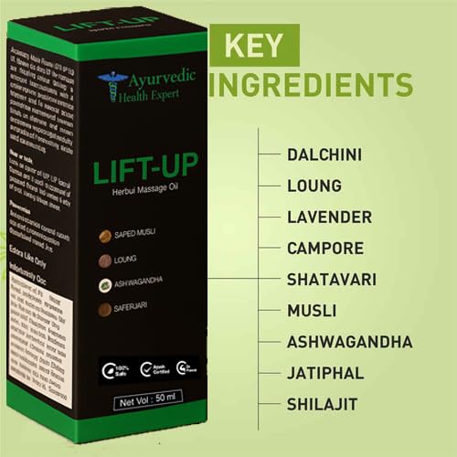 Ayurvedic Health Expert Lift-up dropper releases oil for energy support.