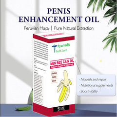 Ayurvedic Health Expert label close-up highlights a chemical-free, natural blend