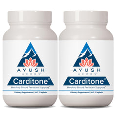 Ayush Herbs Carditone bottle cap for easy daily use and heart health support.