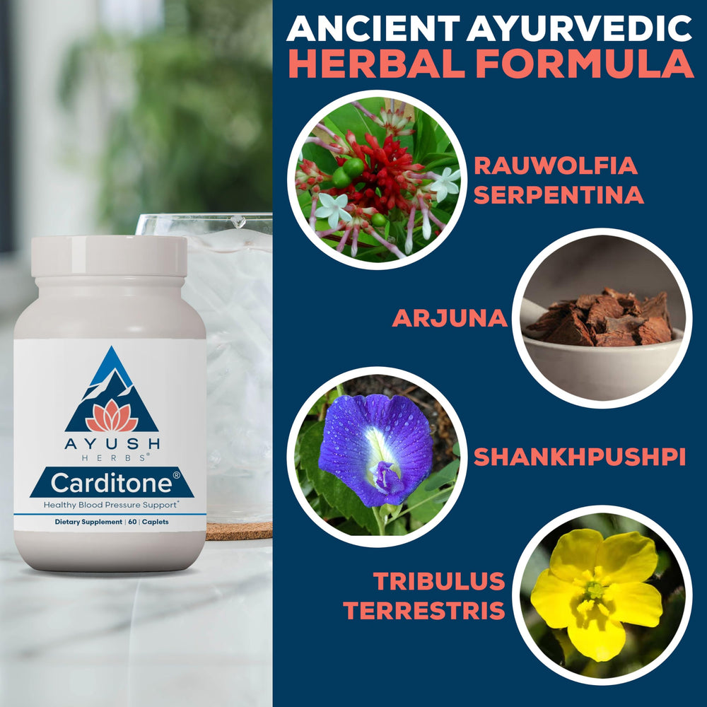 Carditone bottle and capsules in hand for convenient daily use.