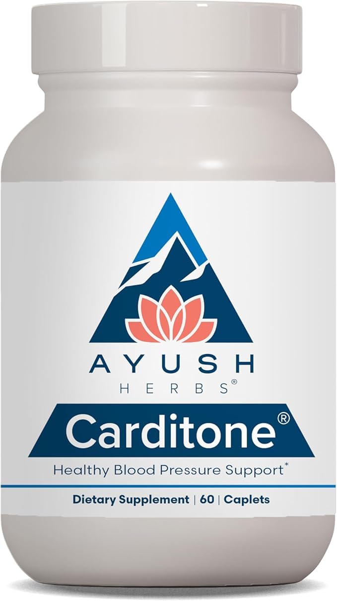Ayush Herbs Carditone bottle front view for daily heart health support.
