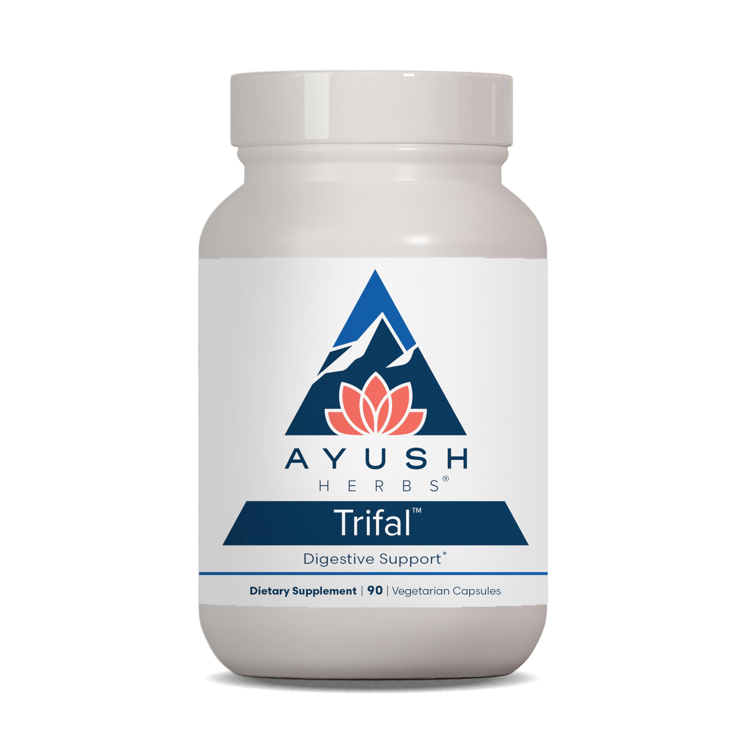 Ayush Herbs Trifal digestive bottle with capsules for gentle daily digestion support.
