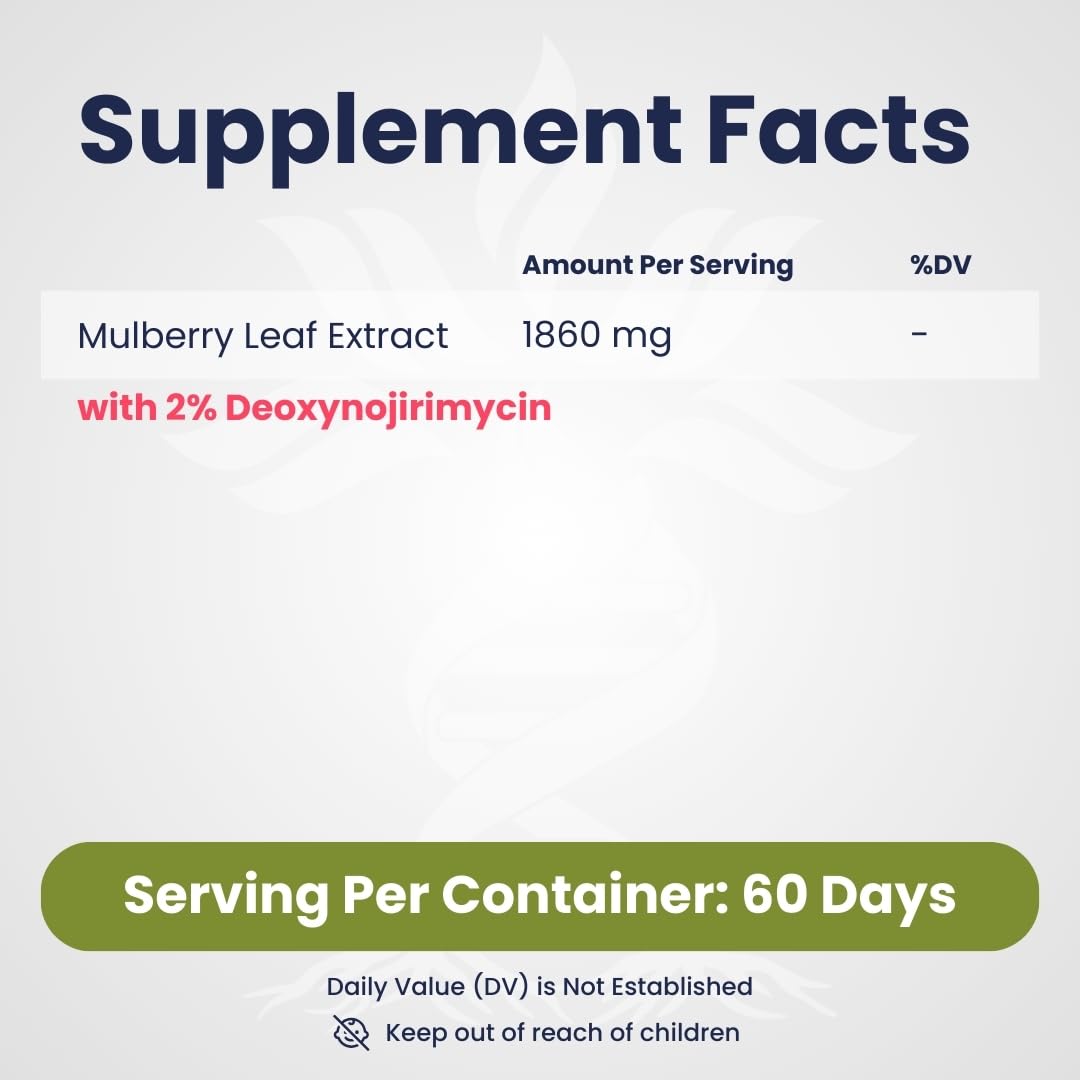 AZ Biotech White Mulberry Leaf Extract capsules arranged for daily wellness