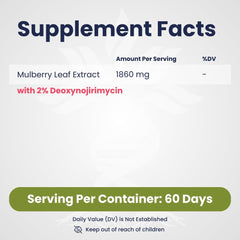 AZ Biotech White Mulberry Leaf Extract capsules arranged for daily wellness