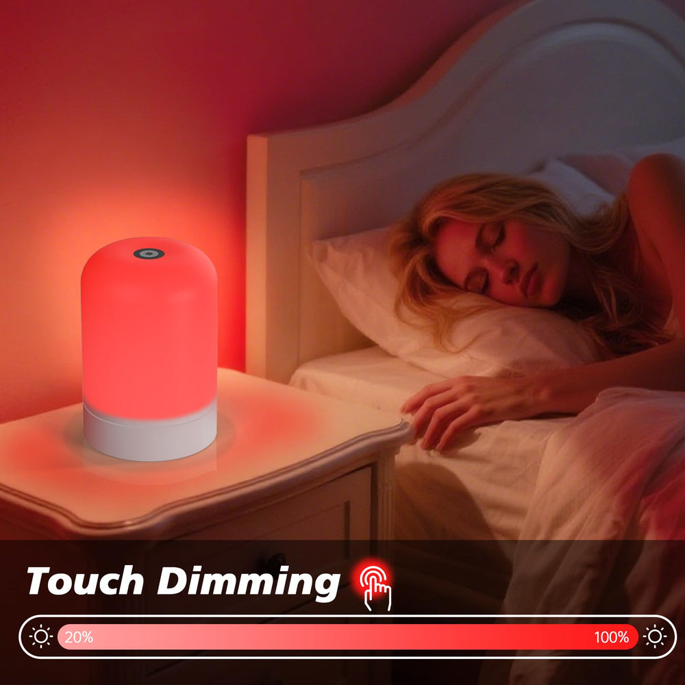 Azhien night light with top dimmable switch for easy brightness control.