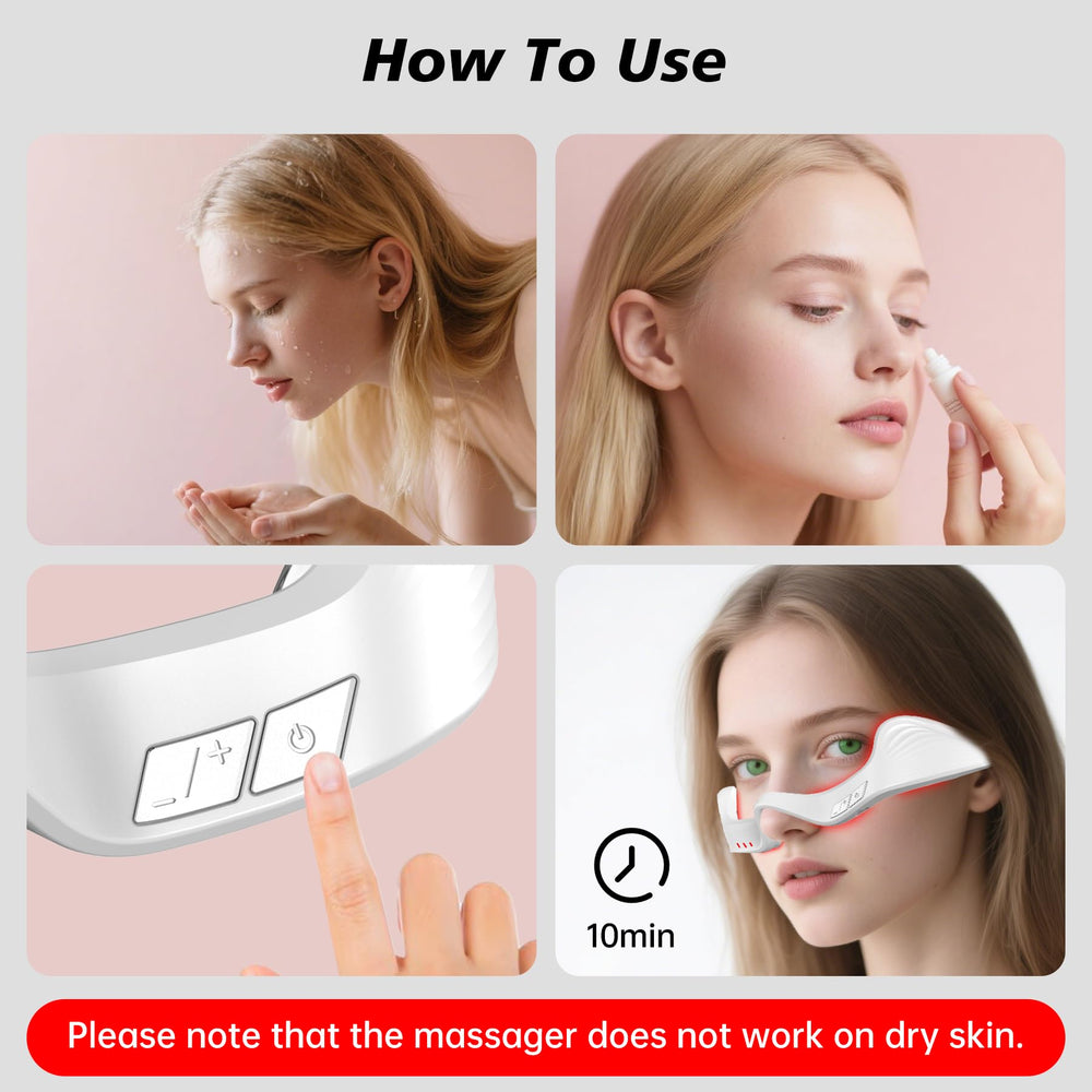 Azhien red light eye massager at home or travel for quick rejuvenation.