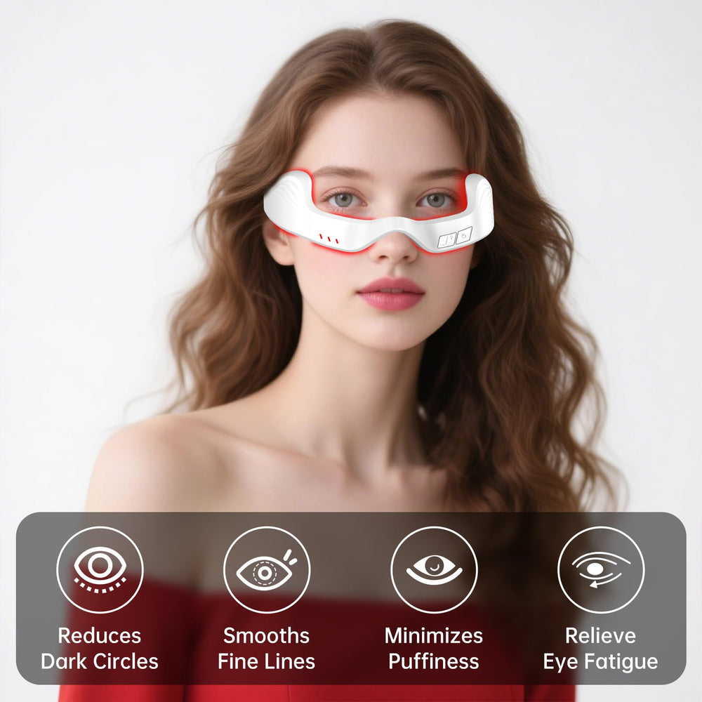 Azhien red light eye massager delivers a 10-minute session for refreshing tired eyes.