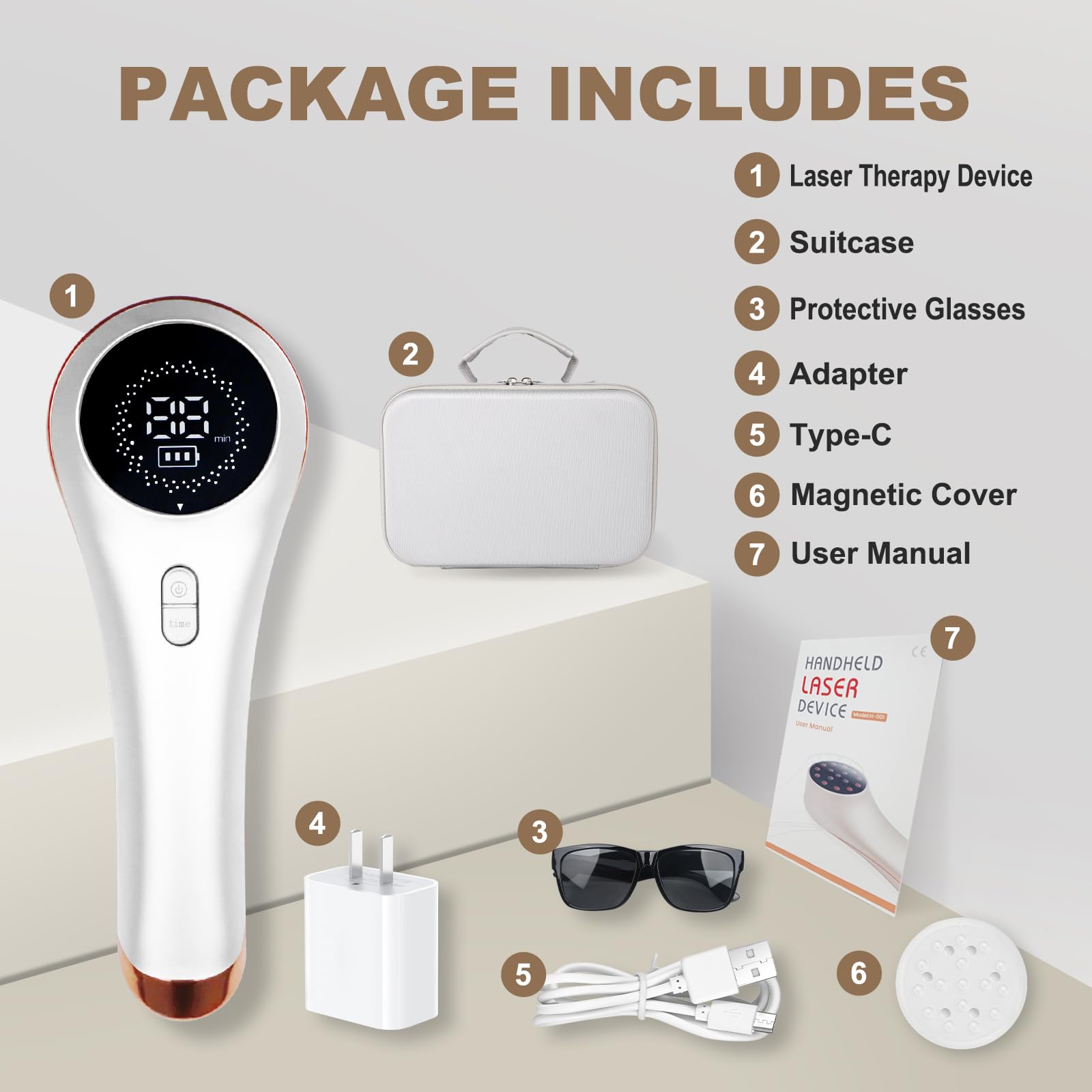 Azilaser battery powered laser therapy enables extended at home sessions.