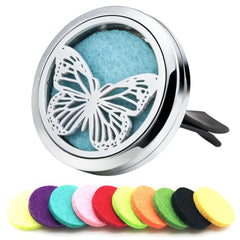 AZNECK butterfly car diffuser vent clip provides lasting fragrance on long drives