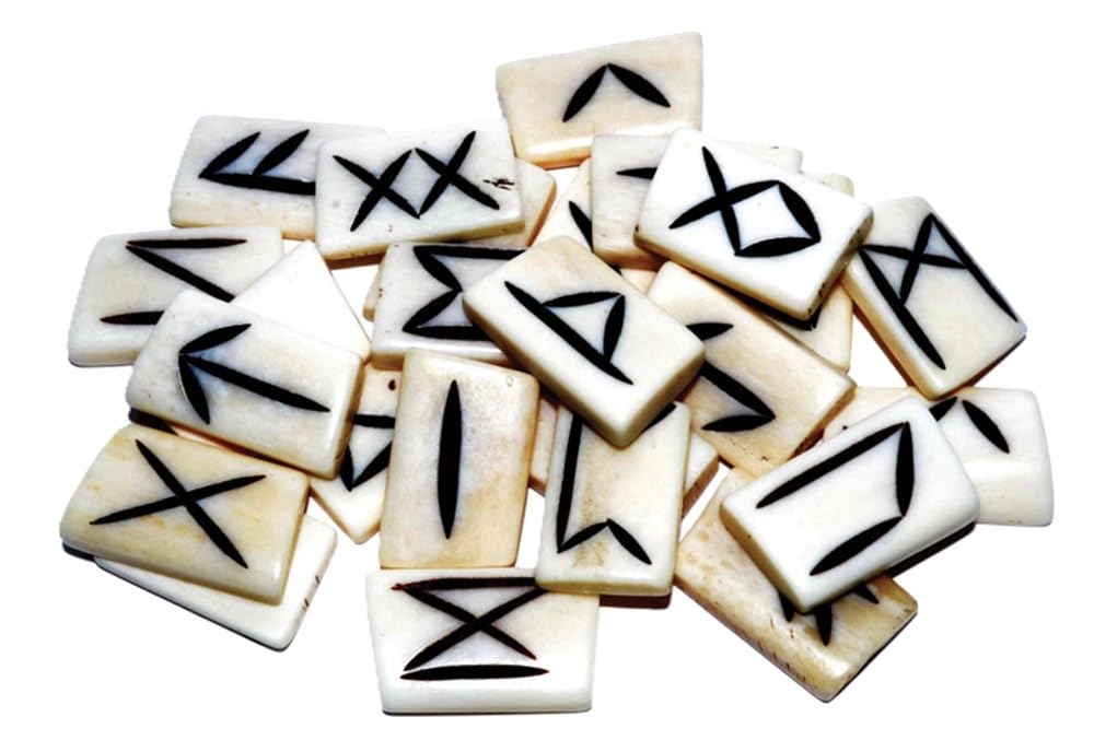 AzureGreen RRBON bone rune set for meditative divination and reflection
