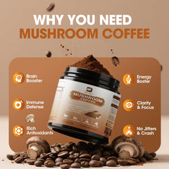B BEWORTHS Lions Mane blend supports mental clarity in your morning routine.
