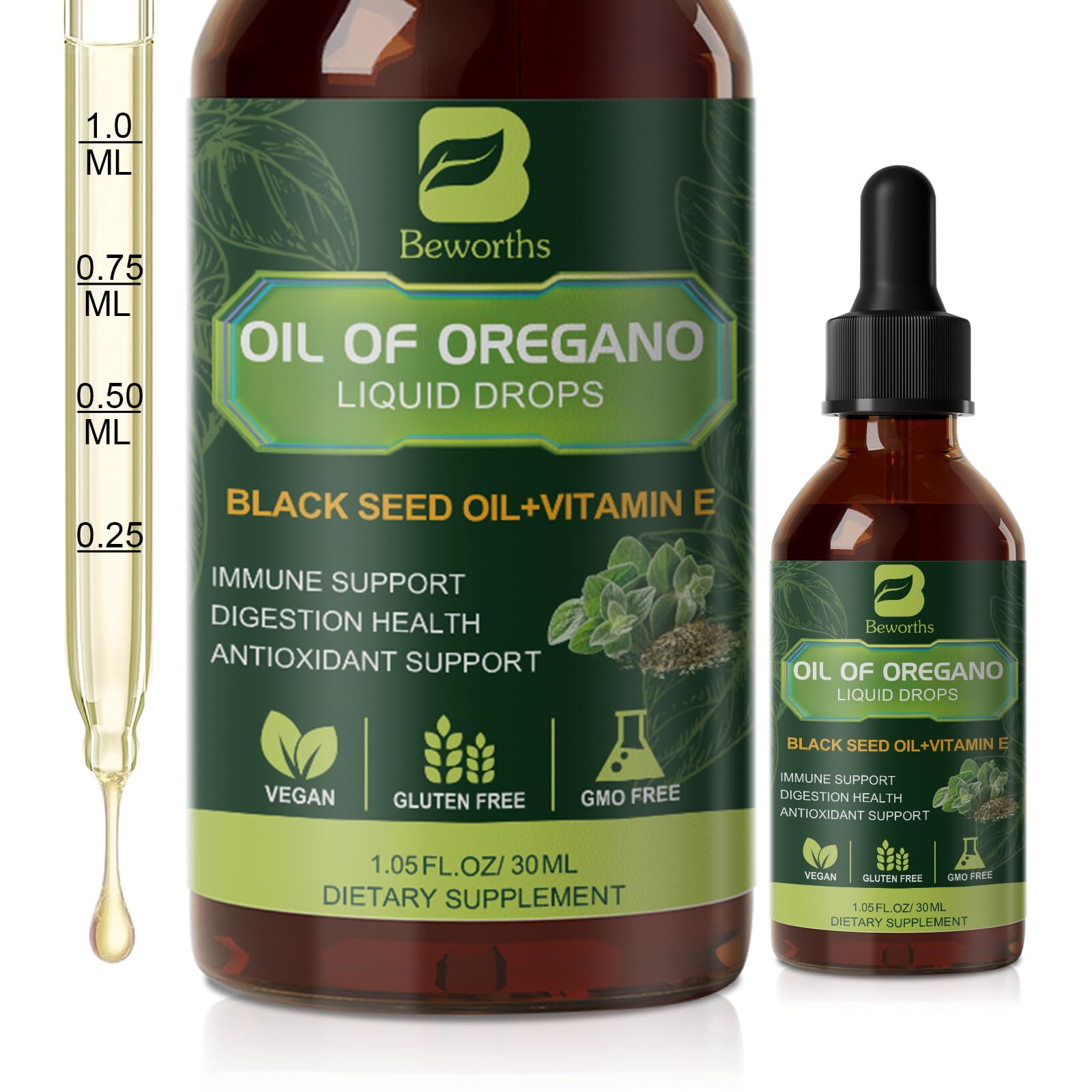 Usage-friendly bottle and dropper ready for daily drops in your routine.