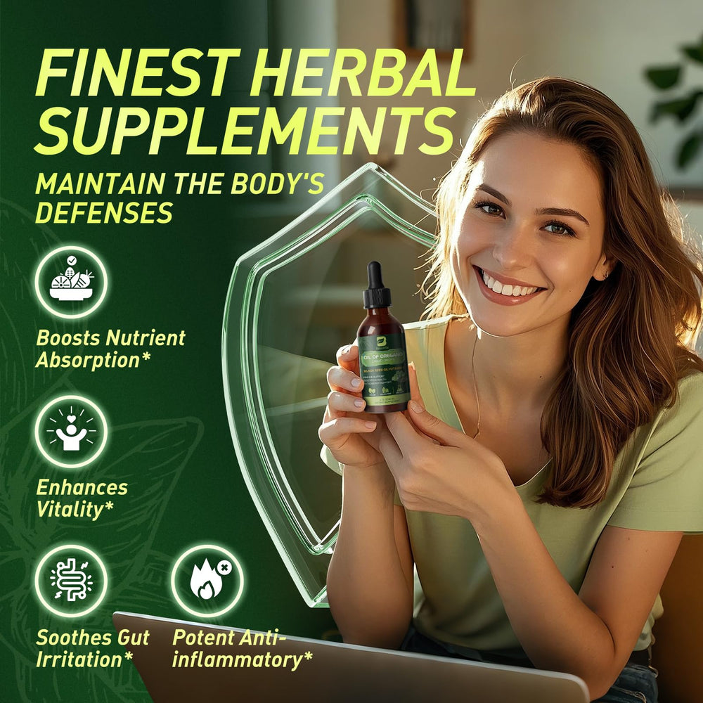 Bottle features vitamin E for antioxidant-friendly blend.