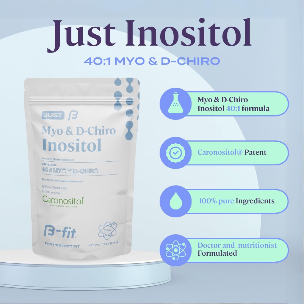B-FIT B Inositol 40:1 ratio label highlights the blend.