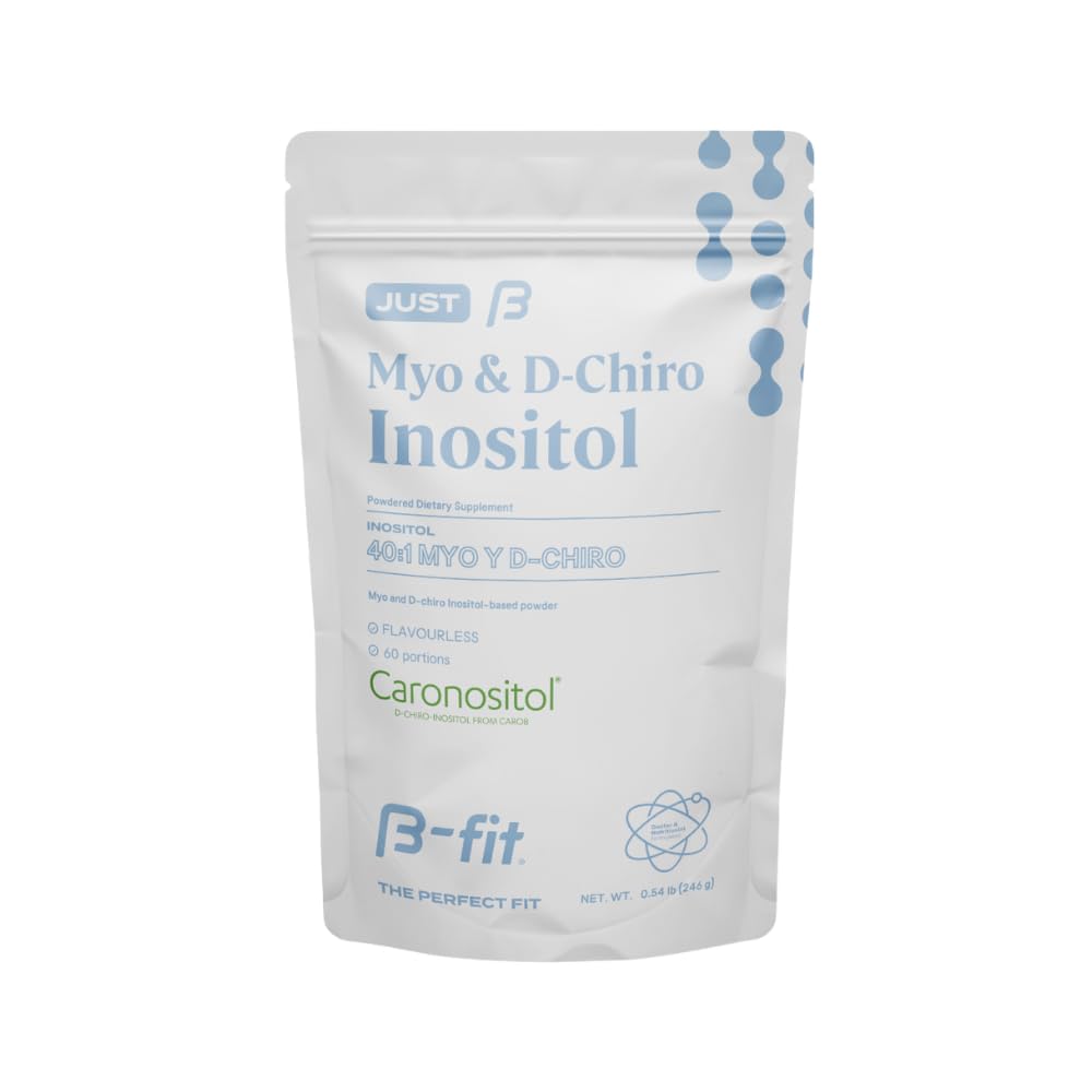 B-FIT B Inositol powder bottle designed for daily use.