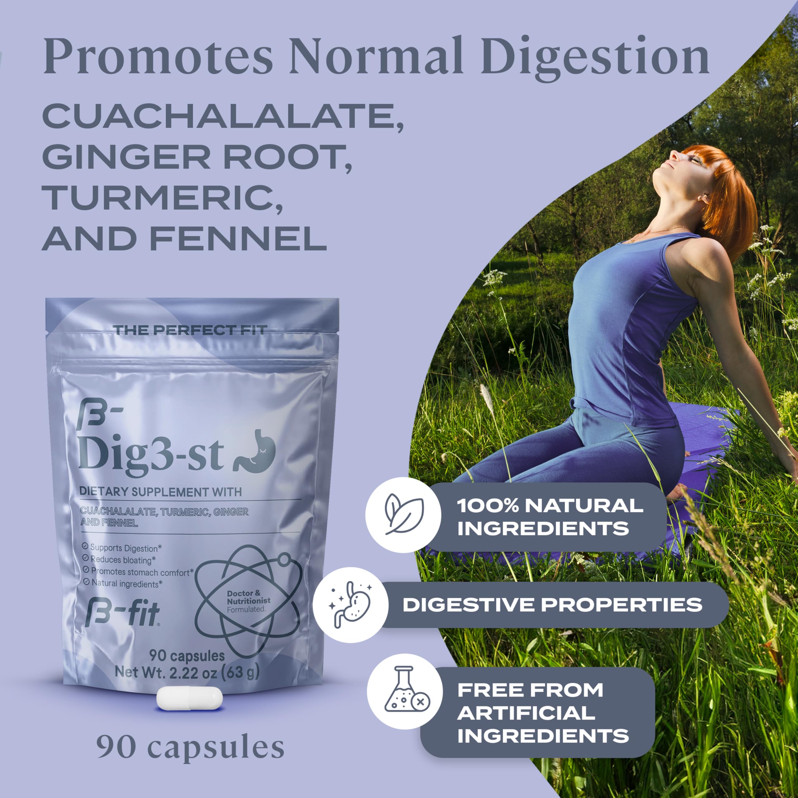 B-FIT Digestive turmeric fennel blend, gentle digestion aid