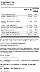 B Protected Pedia Poly-Vite Drops liquid usage for versatile mix with food or drink