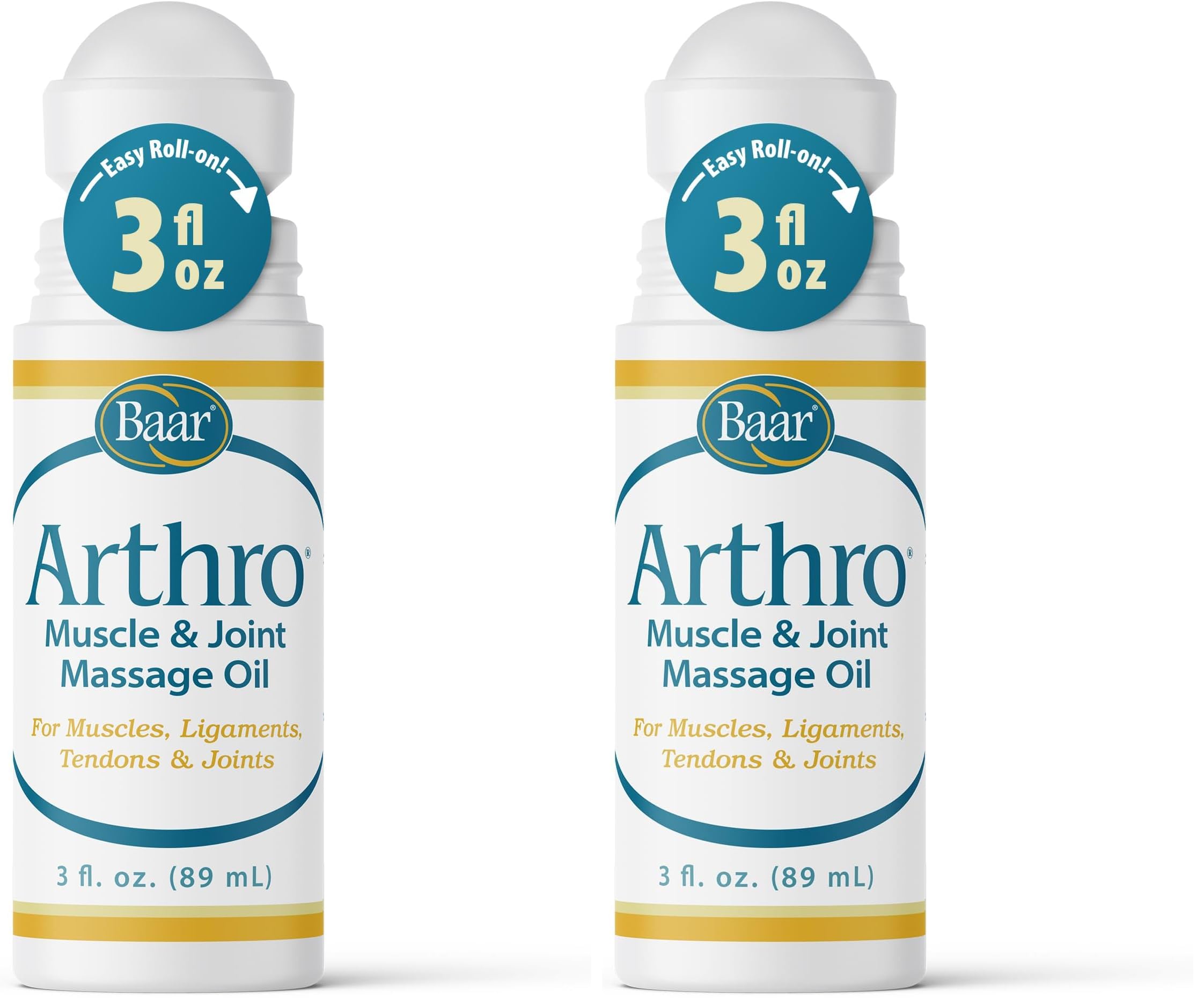 Baar Arthro roll-on bottle for targeted muscle relief on the go.