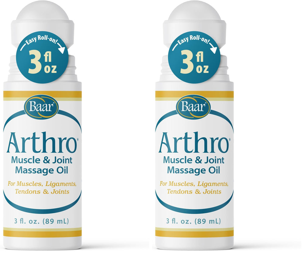 Baar Arthro roll-on bottle for targeted muscle relief on the go.