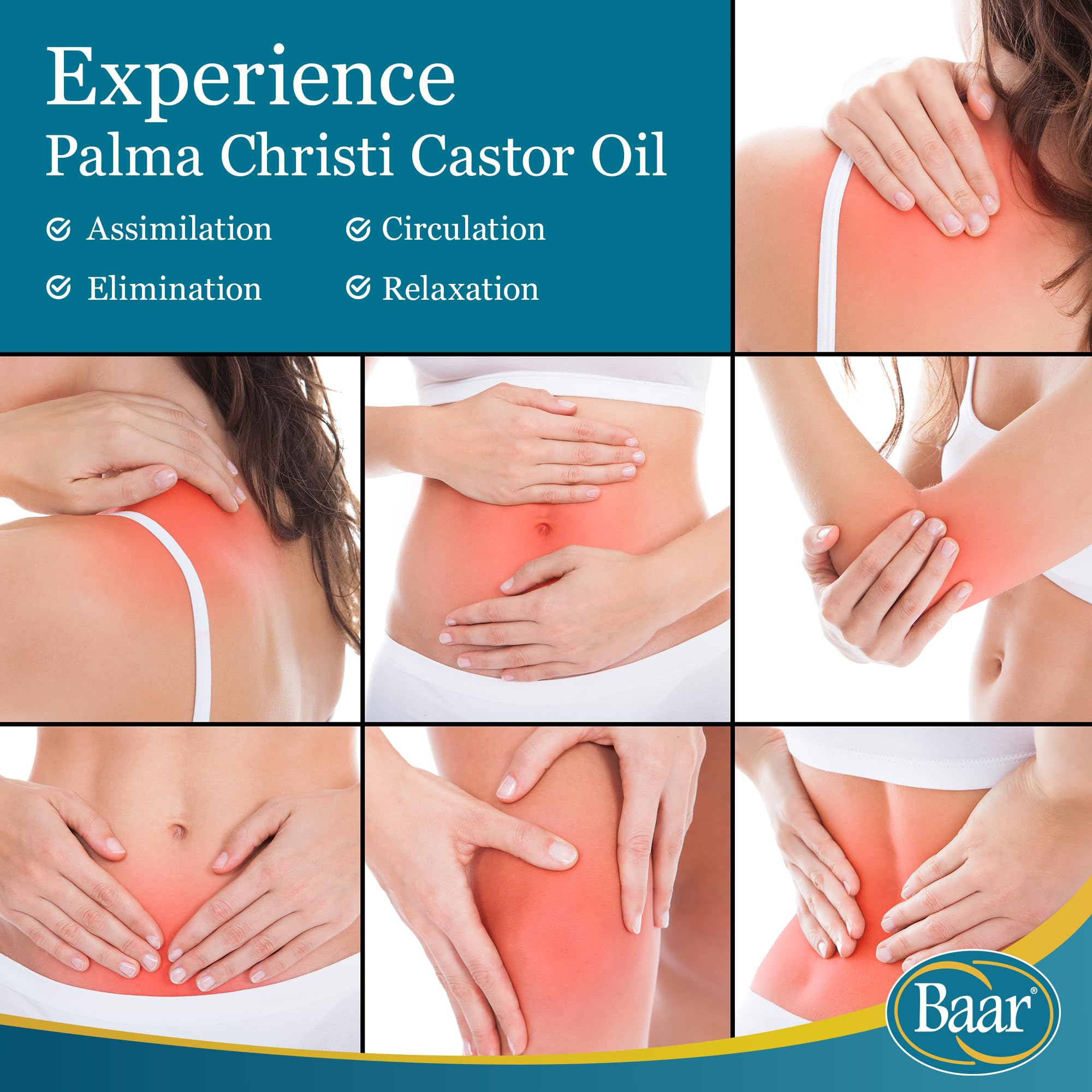 Baar castor oil for scalp conditioning and healthier-looking hair.