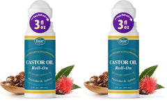 Baar Castor Oil Roll-On bottle front view for on-the-go moisture