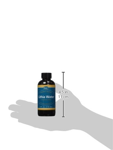 Baar Lithia Water bottle with cap open ready-to-pour.