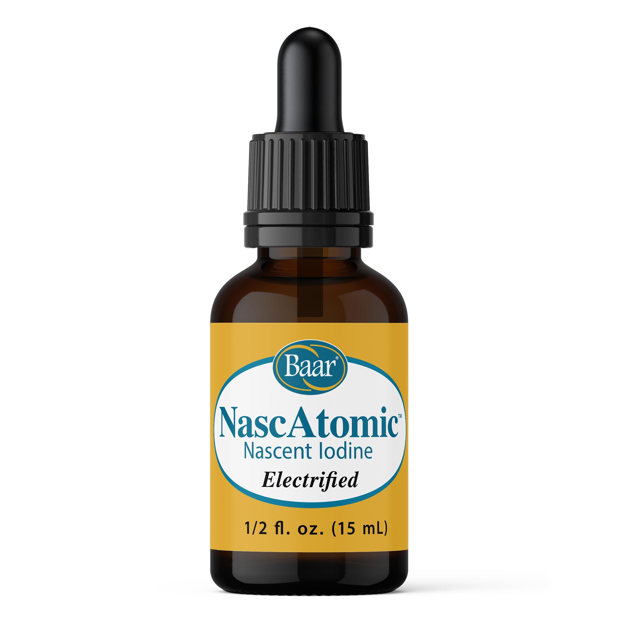 Baar NascAtomic bottle-pour for quick, precise dosing of nascent iodine.