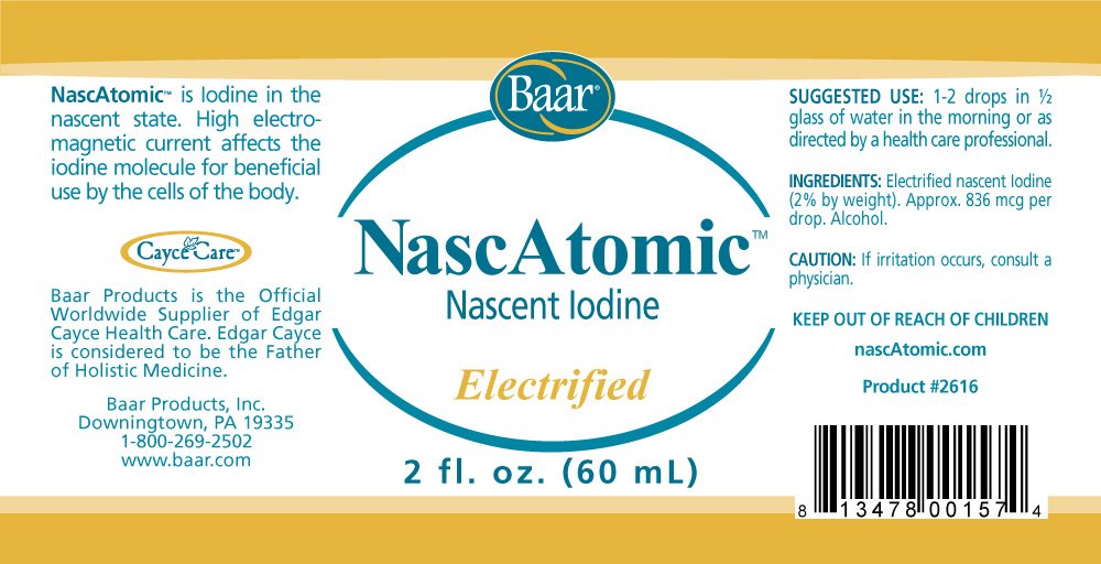 BAAR NascAtomic dropper highlighting easy daily dosing for immune and detox use.