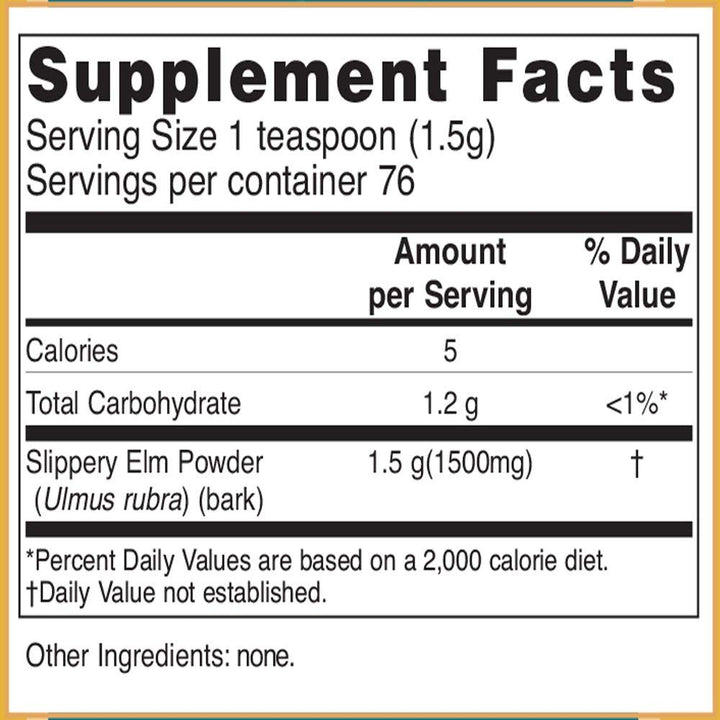Baar Slippery Elm Powder dissolves in water for a light texture.