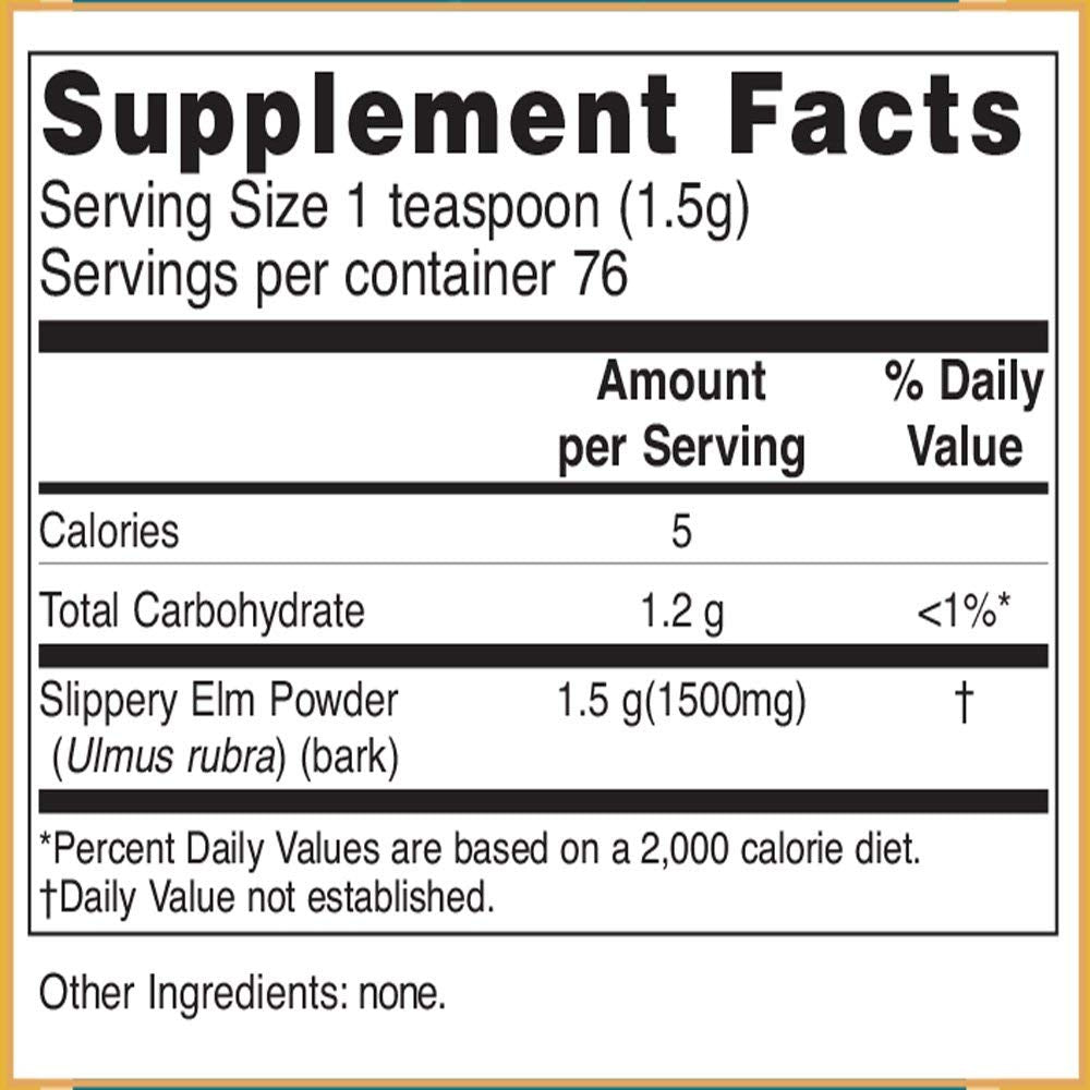 Baar Slippery Elm Powder dissolves in water for a light texture.
