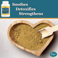 Baar Slippery Elm Powder scoop ready for precise portions for regular use.