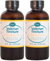 Baar Valerian Tincture 4oz bottle front view, highlighting its natural relaxant potential.
