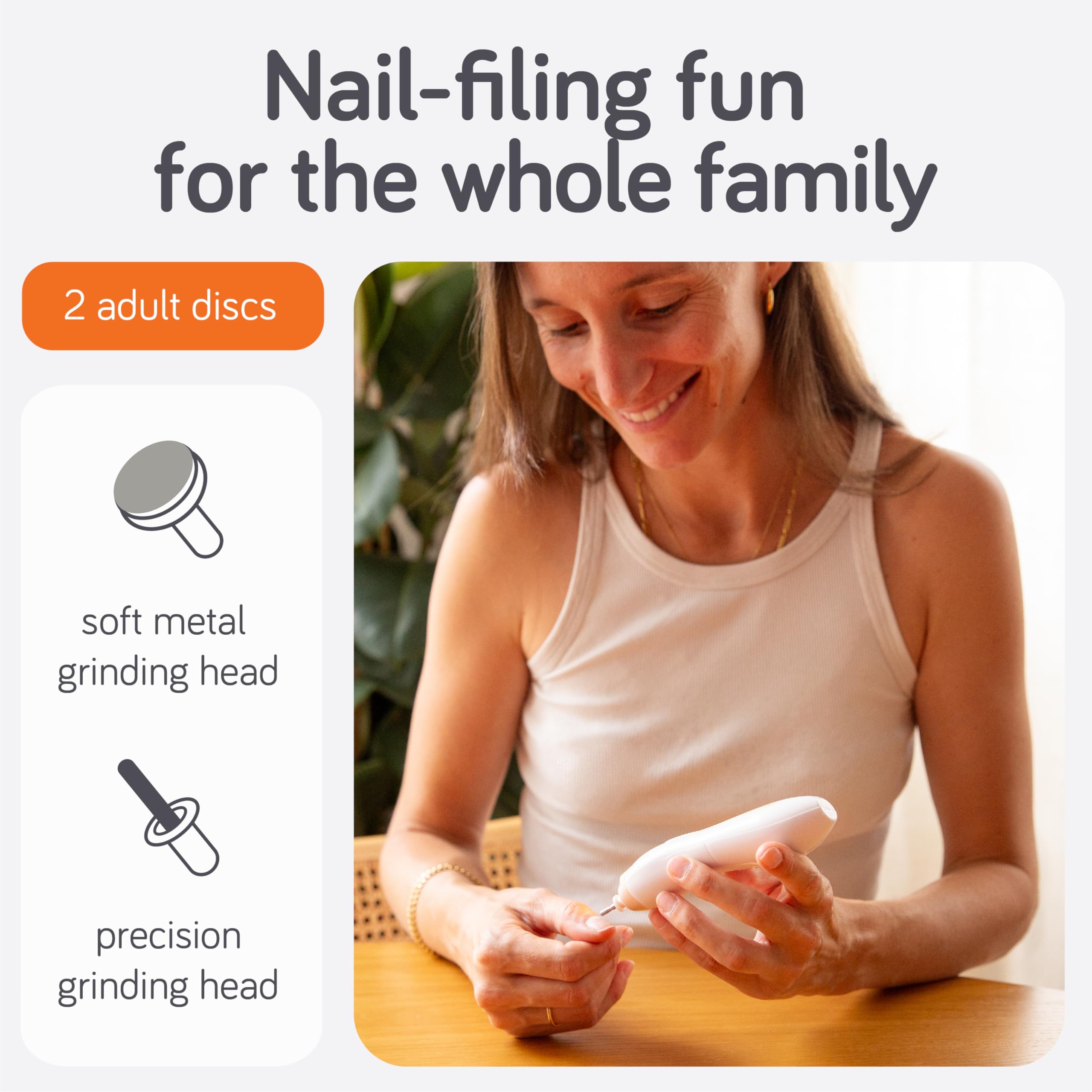 Baby Uma disc set offers soft to coarse grinding options.