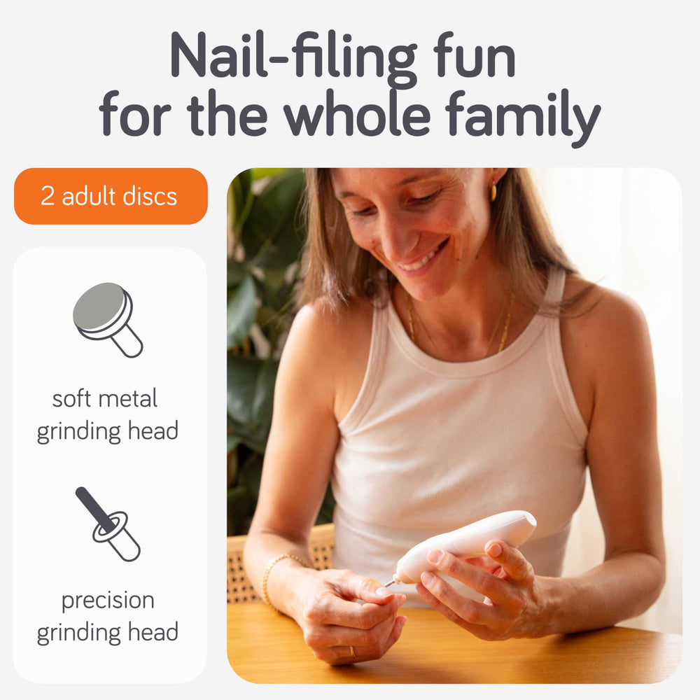Baby Uma two speeds adapt to newborn and toddler nails.