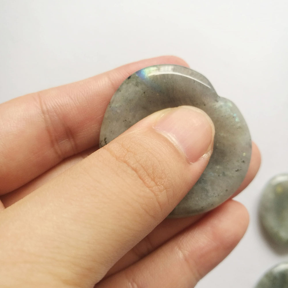 Bacatgem close-up of polished moonstone texture for tactile relaxation