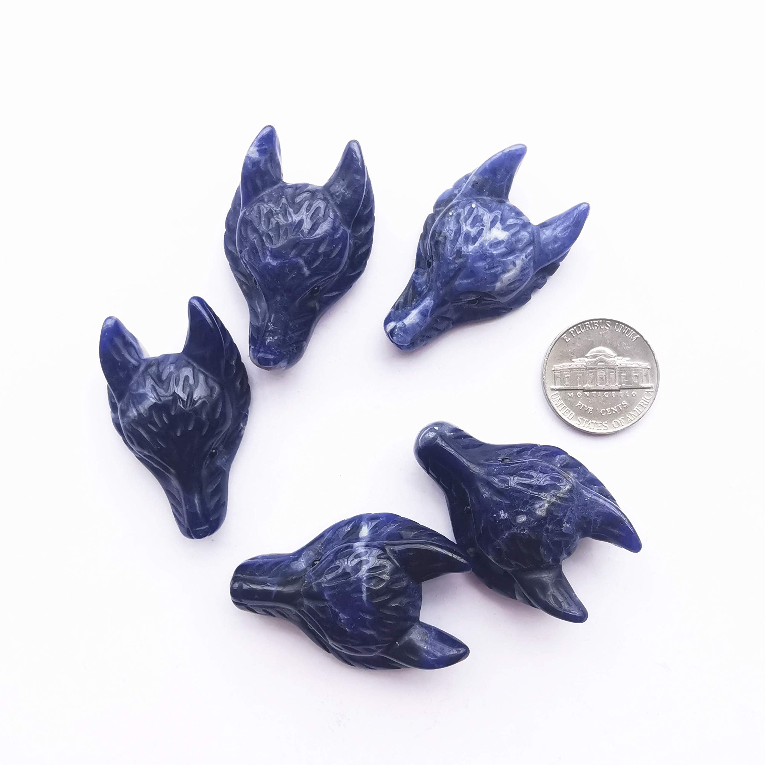 Bacatgem gift bag wolf head crystal with random color packaging suitable for gifting